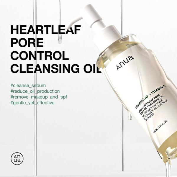 Anua Heartleaf Pore Control Cleansing Oil: Deep Cleanse for Healthy Skin 200ml - Image 3