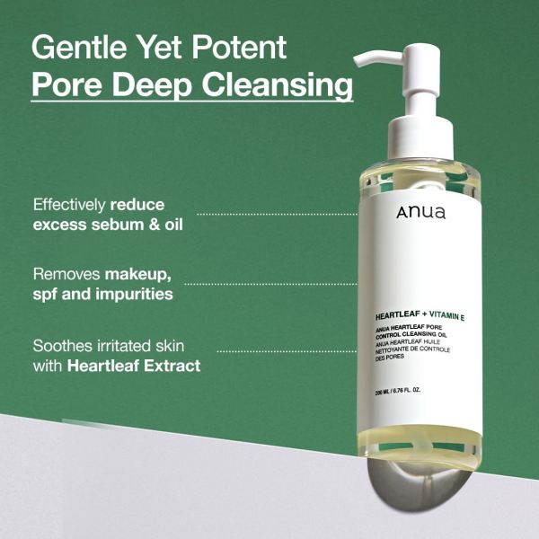 Anua Heartleaf Pore Control Cleansing Oil: Deep Cleanse for Healthy Skin 200ml - Image 2