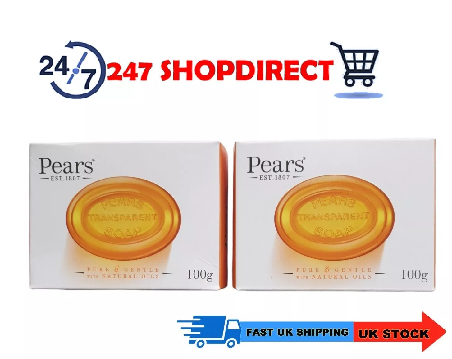Pears Transparent Soap Amber Natural Oils 125gm - Image 5