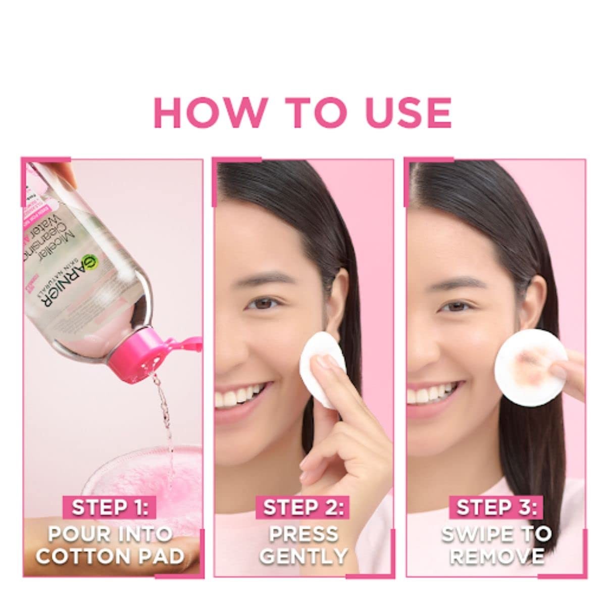 Garnier Micellar Cleansing Water for Gentle and Effective Makeup Removal - Image 2