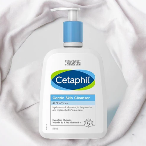 Cetaphil Mild Skin Cleanser for Gentle and Effective Daily Care 500ml