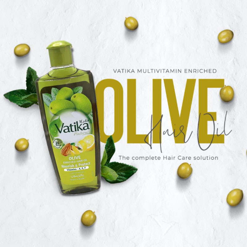 Dabur Vatika Naturals Olive Hair Oil for Nourished Hair - Image 3