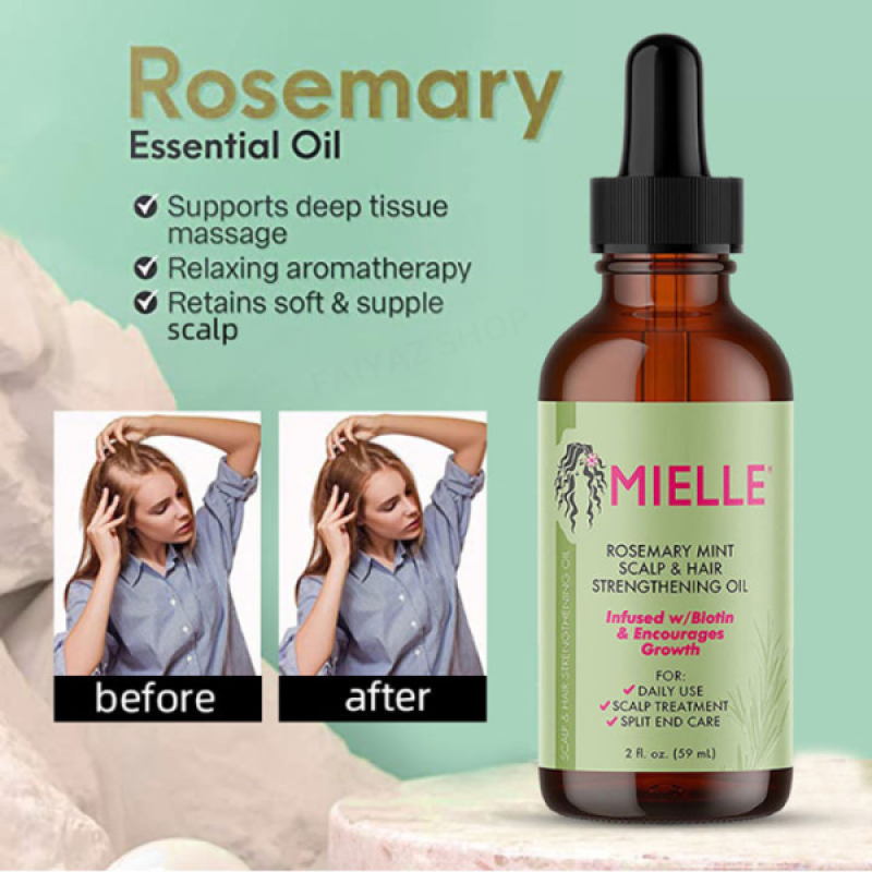Mielle Rosemary Mint Oil for Stronger, Healthier Hair Growth 59ml - Image 3