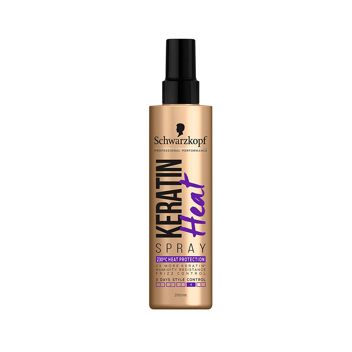 Protective Keratin Heat Spray For Smooth, Strong, Frizz-Free Styled Hair 200ml - Image 3